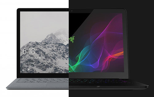 Microsoft Surface Laptop i Razer Blade Stealth/ fot. producenta