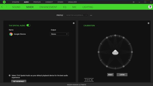 Razer Synapse: mixer