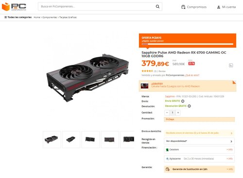 SAPPHIRE RX 6700 cena
