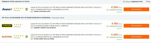 Laptop Gamingowy HP Victus