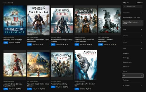 Assassin's Creed wyprzedaż