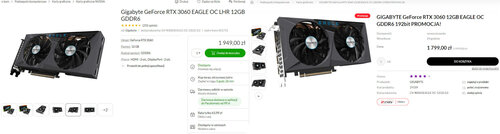 RTX 3060 taniej