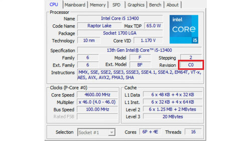 Intel Core i5 13400