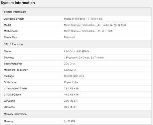 Intel Core i9-13980HX