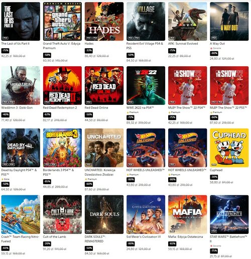 Zimowa wyprzedaż PS Store