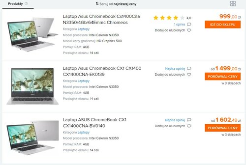 ASUS ChromeBook CX1400CNA