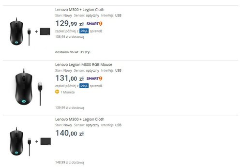 Lenovo M3OO + Legion Cloth