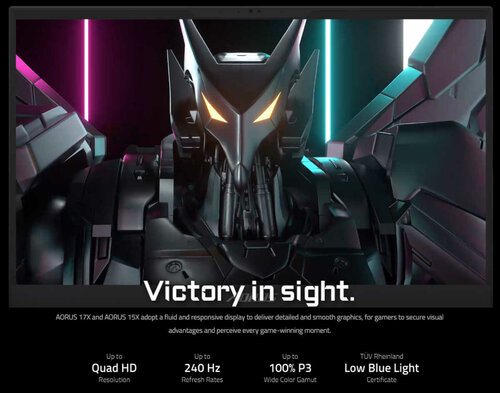 Gigabyte AORUS 17x i 15x
