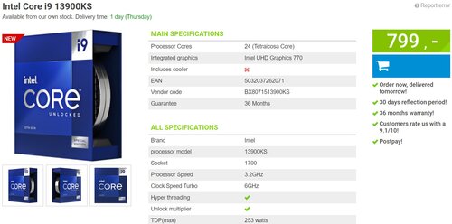Intel Core i9-13900KS