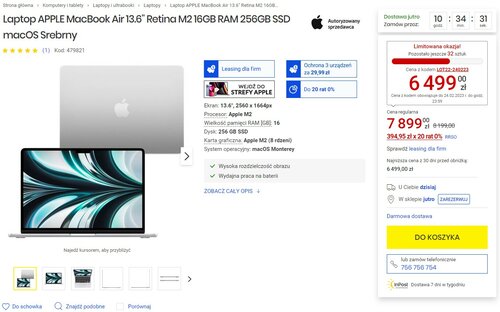 APPLE MacBook Air 13.6 M2