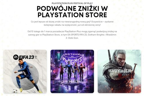 PlayStation Plus Festival of Play wyprzedaż