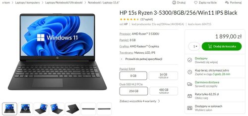 HP 15s promocja