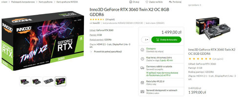 Inno3D GeForce RTX 3060 Twin X2 OC