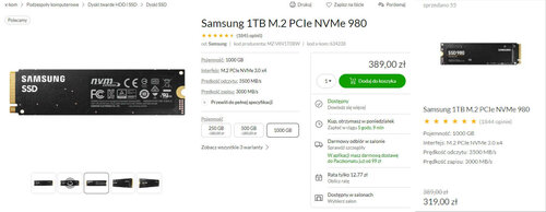 Samsung 1TB M.2 PCIe NVMe 980