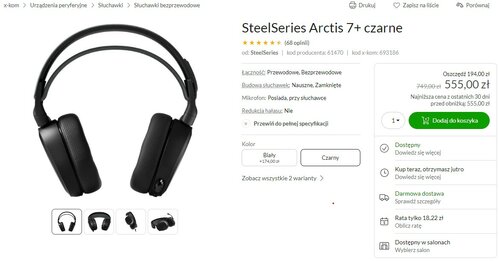 SteelSeries Arctis 7+