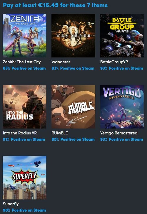 In Your Face VR Humble Bundle