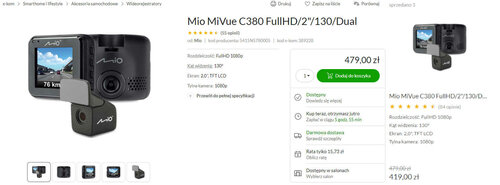 Mio MiVue C380 promocja