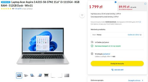 Acer Aspire 3 A315-58-37N1