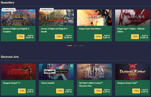 Wyprzedaż Good Old Games na GOGu