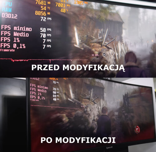 Modyfikacja pamięci RTX 3070 16 GB VRAM