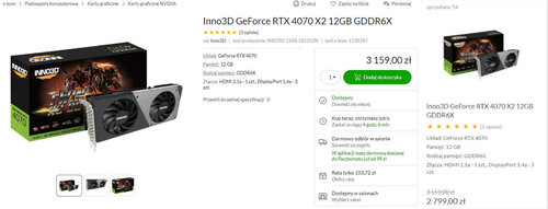 RTX 4070 X2 12 GB GDDR6X