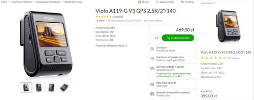 Viofo A119-G V3 promocja