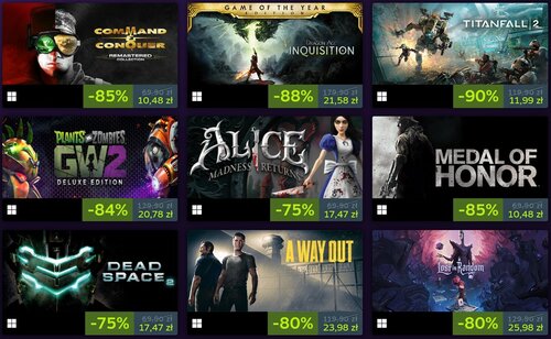 Wyprzedaż Electronic Arts na Steam
