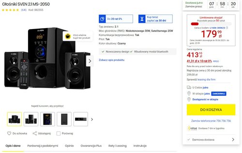 SVEN 2.1 MS-2050 promocja