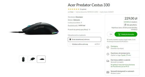 Acer Predator Cestus 330