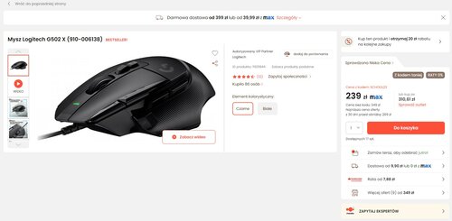 Logitech G502 X promocja Morele