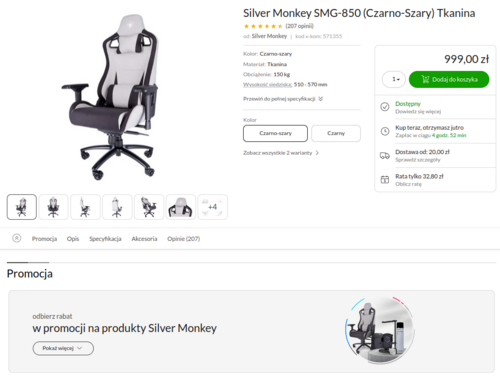 Silver Monkey SMG-850 promocja