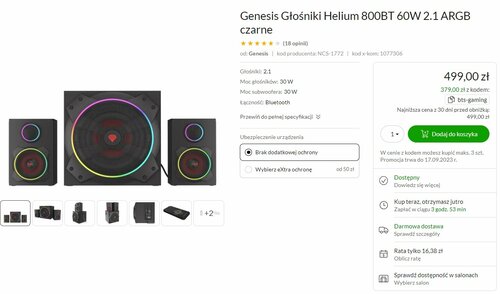 Genesis Helium 800BT promocja x-kom.pl