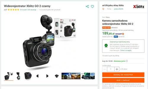 Xblitz Go 2 promocja