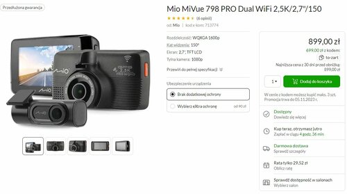 Mio MiVue 798 Dual promocja x-kom