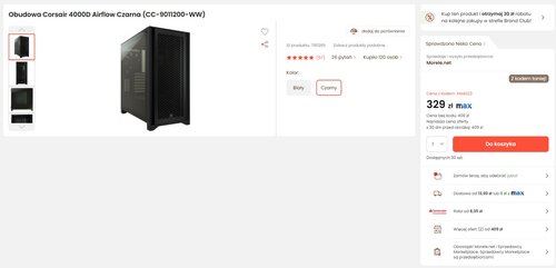 Obudowa Corsair 4000D Airflow promocja