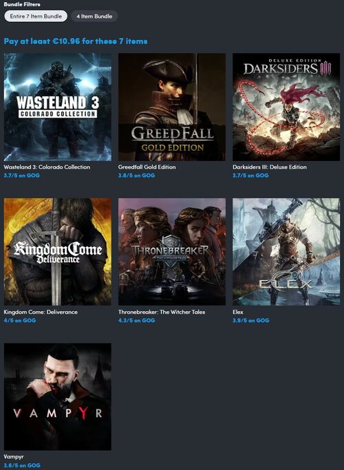 Happy Holidays With GOG RPGs Humble Bundle