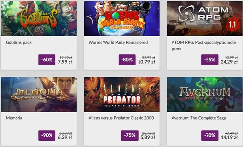 Weekly Sale GOG
