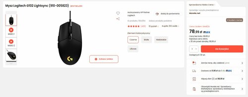 Logitech G102 Lightsync promocja