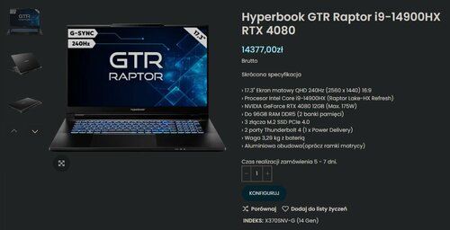 Hyperbook GTR Raptor 2024