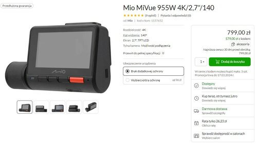 Mio MiVue 955W promocja