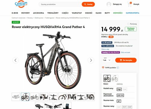 Elektryczny rower trekkingowy w świetnej promocji