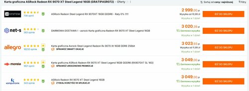 ASRock Radeon RX 9070 XT Steel Legend