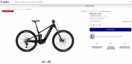 Elektryczny góral od Giant