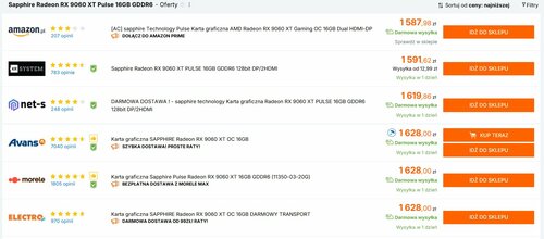 Sapphire Radeon RX 9060 XT Pulse OC