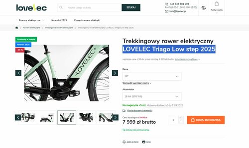 Ten elektryczny rower trekkingowy kusi 140 km zasięgu