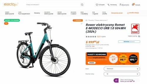 Elektryczny rower miejski z Polski w promocji