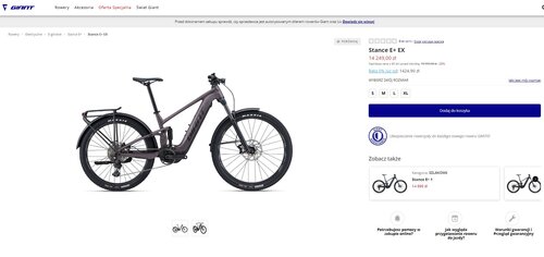 Elektryczny rower górski od Giant z 190 km zasięgu