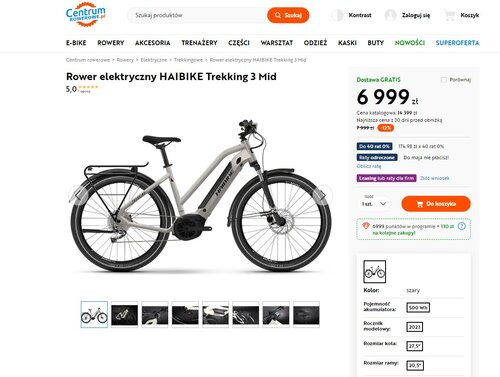 Elektryczny rower trekkingowy dla każdego taniej