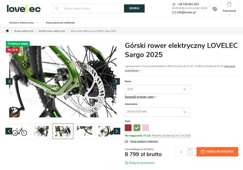 Elektryczny góral z rabatem