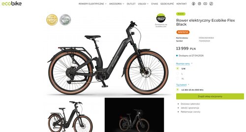 Elektryczny rower w promocji